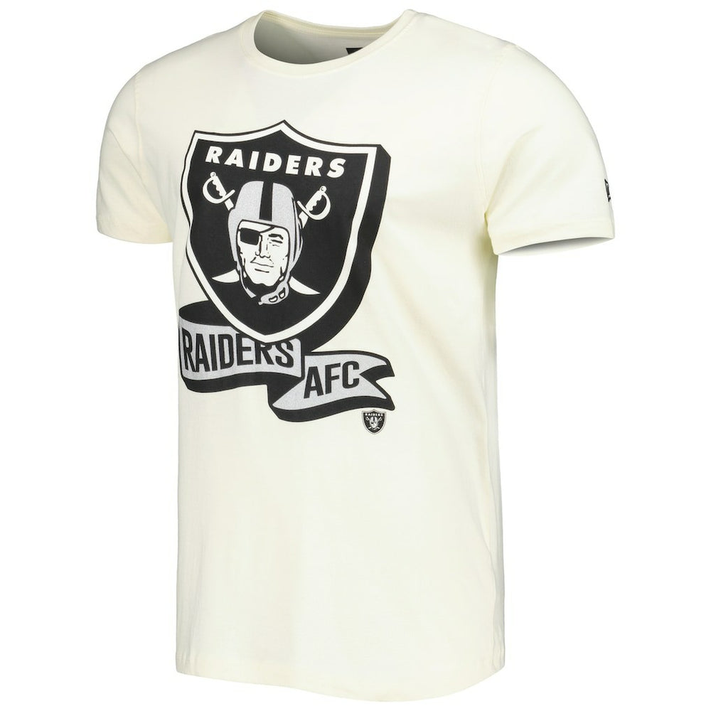 Las Vegas Raiders New Era Sideline Chrome T-Shirt Cream - NFL
