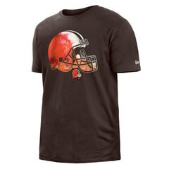 Cleveland Browns New Era 2022 Sideline Ink Dye T-Shirt Brown - NFL