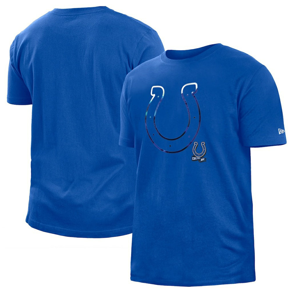 Indianapolis Colts New Era 2022 Sideline Ink Dye T-Shirt Blue - NFL