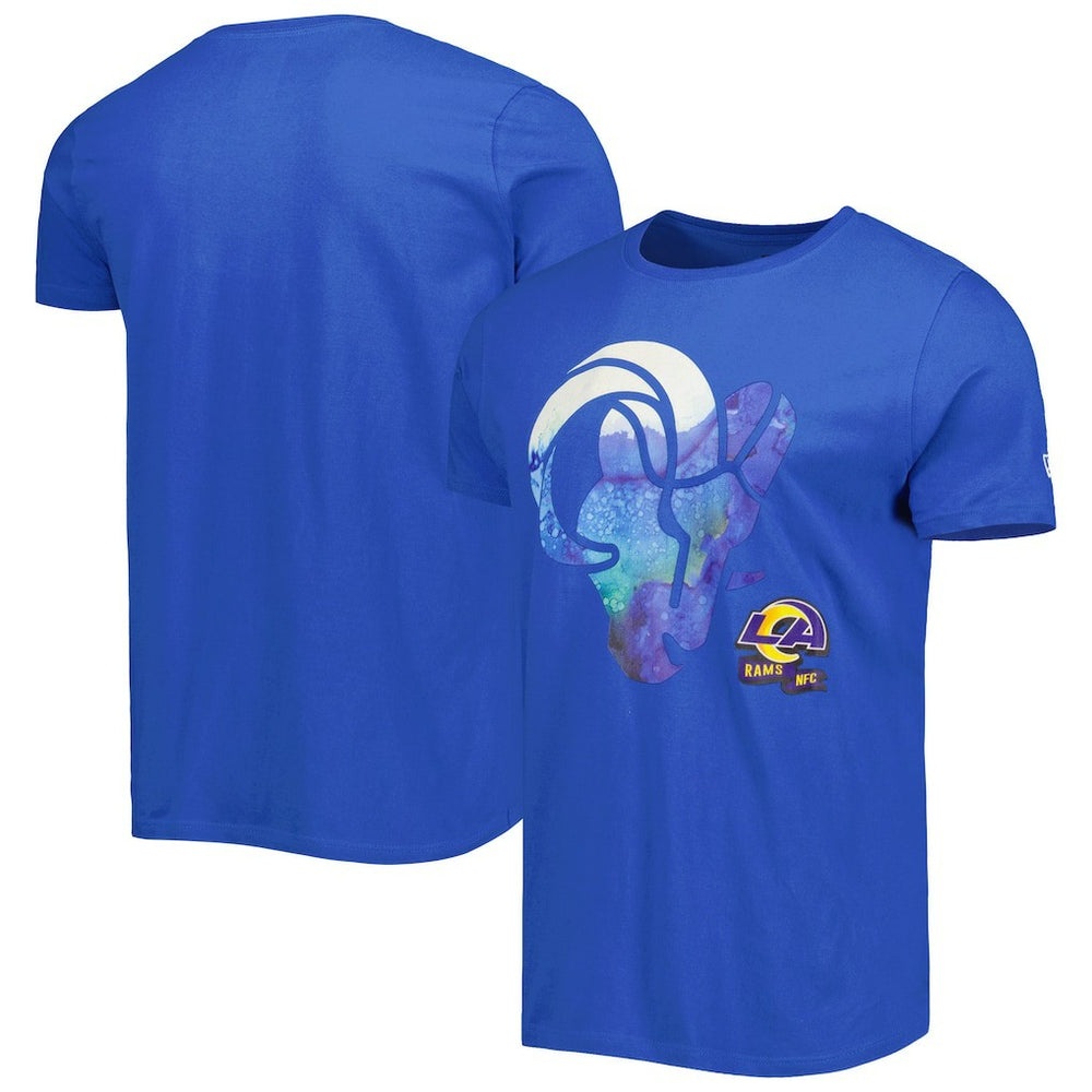 Los Angeles Rams New Era 2022 Sideline Ink Dye T-Shirt Royal - NFL
