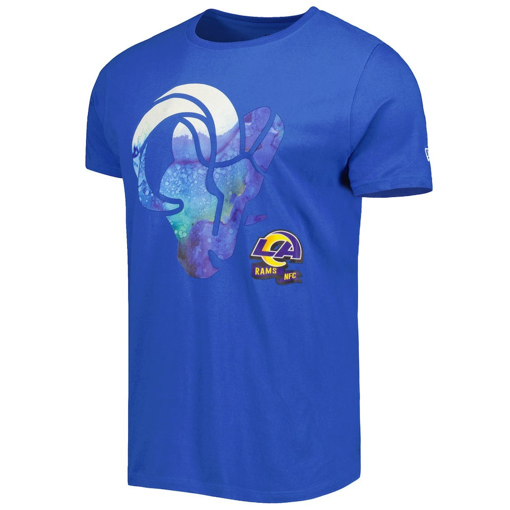 Los Angeles Rams New Era 2022 Sideline Ink Dye T-Shirt Royal - NFL