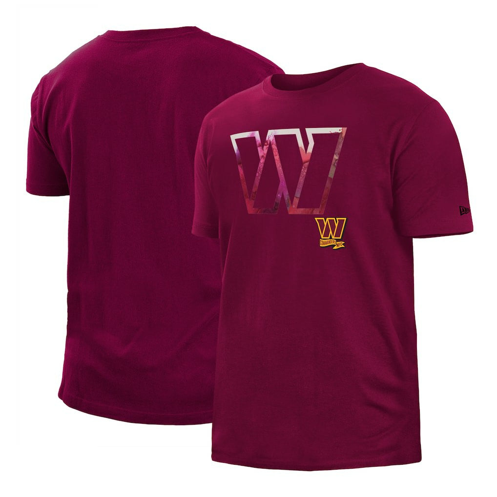 Washington Commanders New Era 2022 Sideline Ink Dye T-Shirt Burgundy - NFL