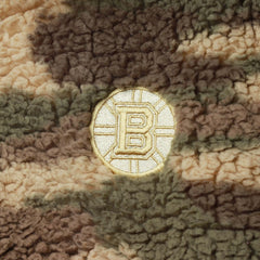 Boston Bruins G-III Sports by Carl Banks Women's Sherpa Quarter-Zip Jacket Camo