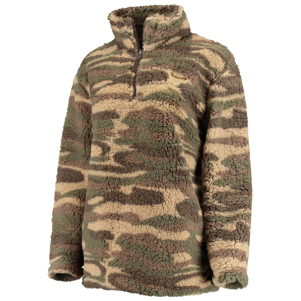 St. Louis Blues - G-III Sports by Carl Banks Women's Sherpa Quarter-Zip Jacket Camo