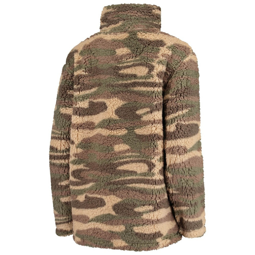St. Louis Blues - G-III Sports by Carl Banks Women's Sherpa Quarter-Zip Jacket Camo