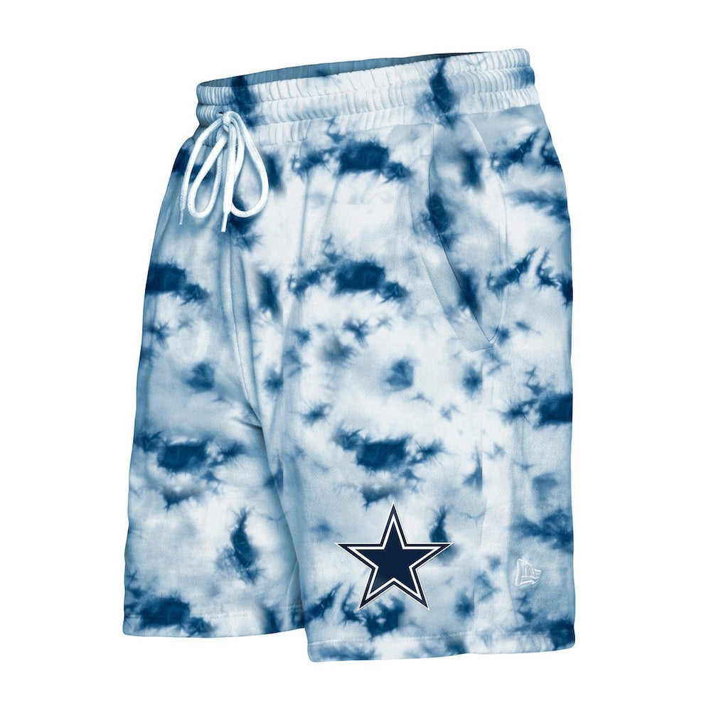 Dallas Cowboys New Era Tie-Dye Shorts Navy - NFL