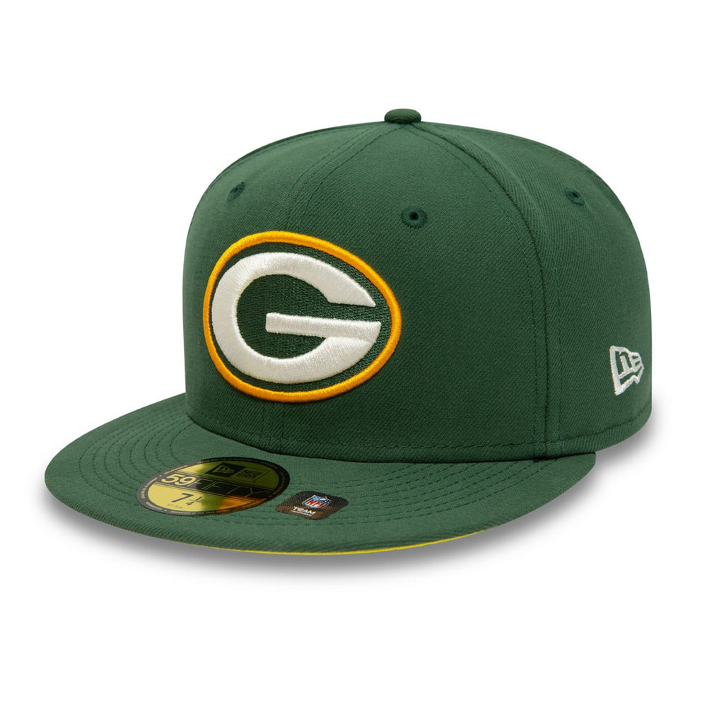 Green Bay Packers New Era Super Bowl XXXI Citrus Pop 59FIFTY Fitted Hat Green - NFL