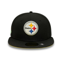 Pittsburgh Steelers New Era Super Bowl XL Citrus Pop 59FIFTY Fitted Hat Black - NFL