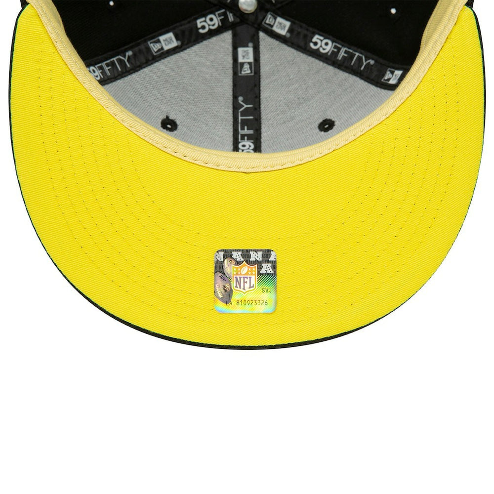 Pittsburgh Steelers New Era Super Bowl XL Citrus Pop 59FIFTY Fitted Hat Black - NFL