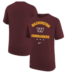 Washington Commanders Youth Team Athletic Performance T-Shirt Burgundy - Nike
