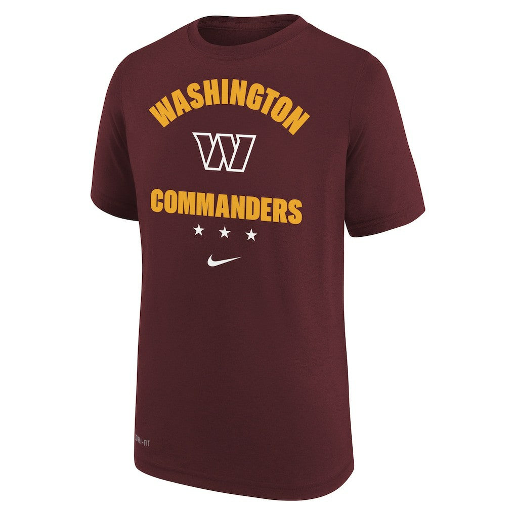 Washington Commanders Youth Team Athletic Performance T-Shirt Burgundy - Nike