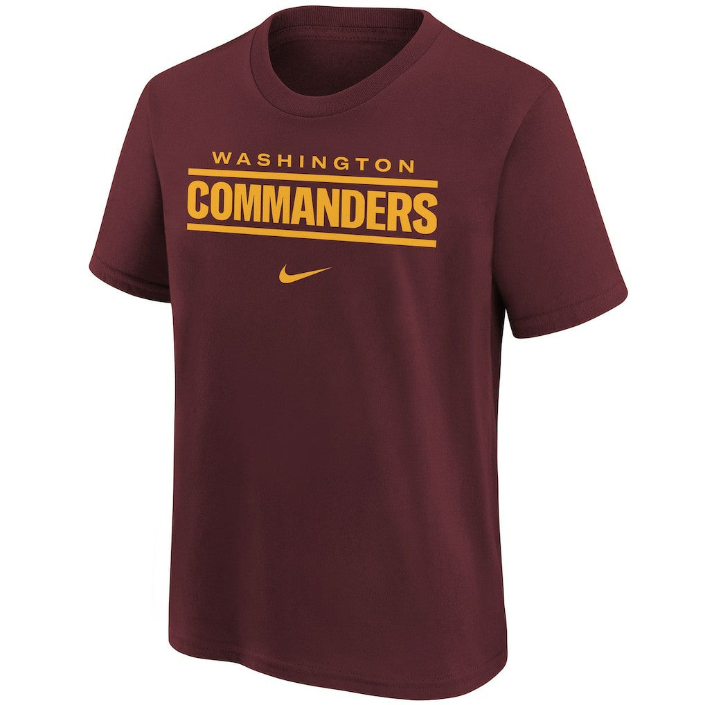 Washington Commanders Youth Wordmark T-Shirt Burgundy - Nike