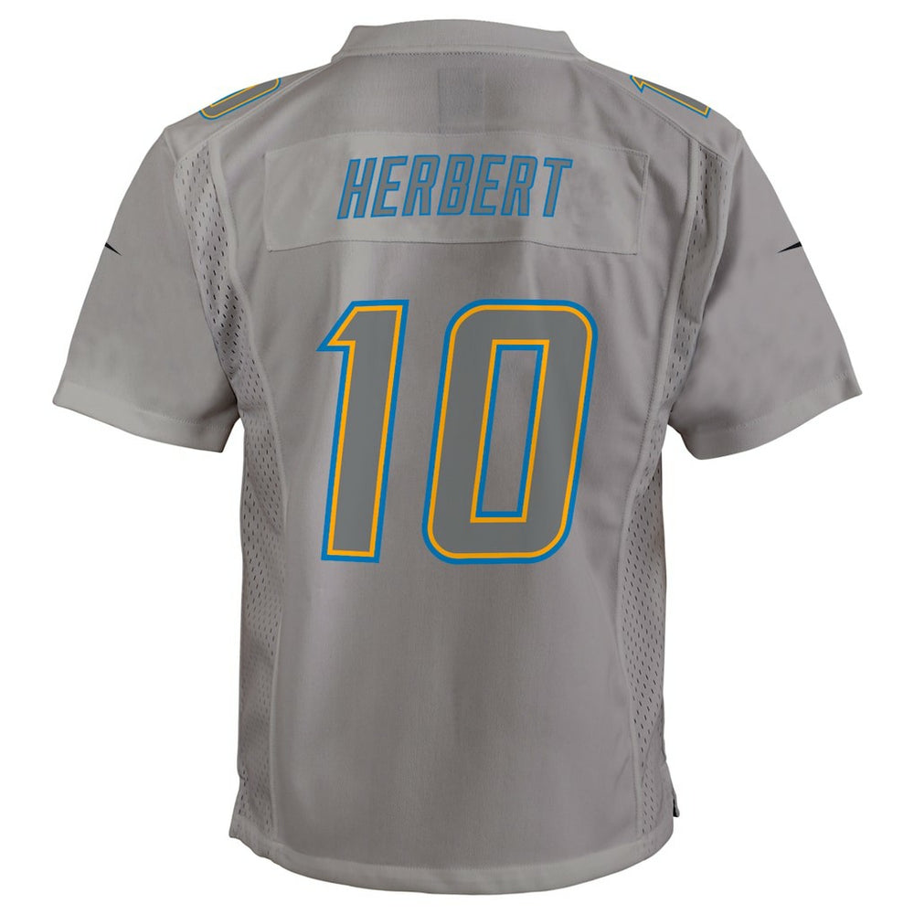 Justin Herbert Los Angeles Chargers Youth Atmosphere Game Jersey Gray - Nike