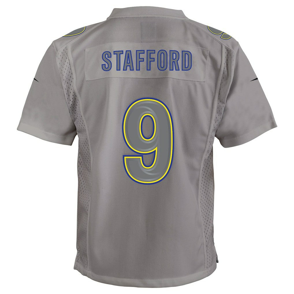 Matthew Stafford Los Angeles Rams Youth Atmosphere Game Jersey Gray - Nike