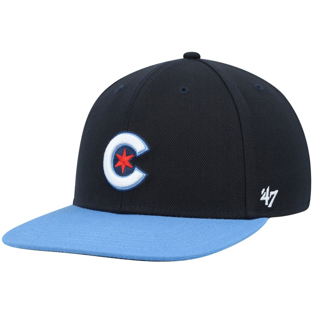 Chicago Cubs '47 2021 City Connect Captain Snapback Hat Sale