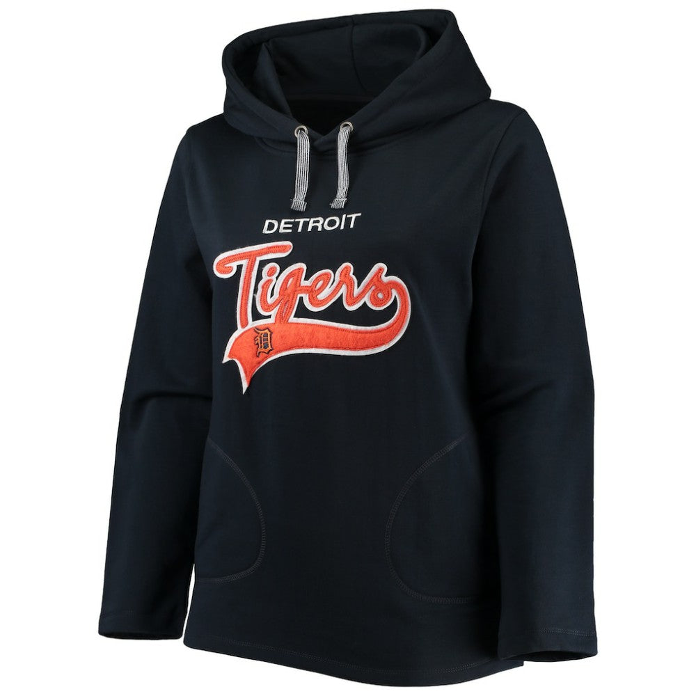 Detroit Tigers Soft as a Grape Women's Plus Size Side Split Pullover Hoodie Online