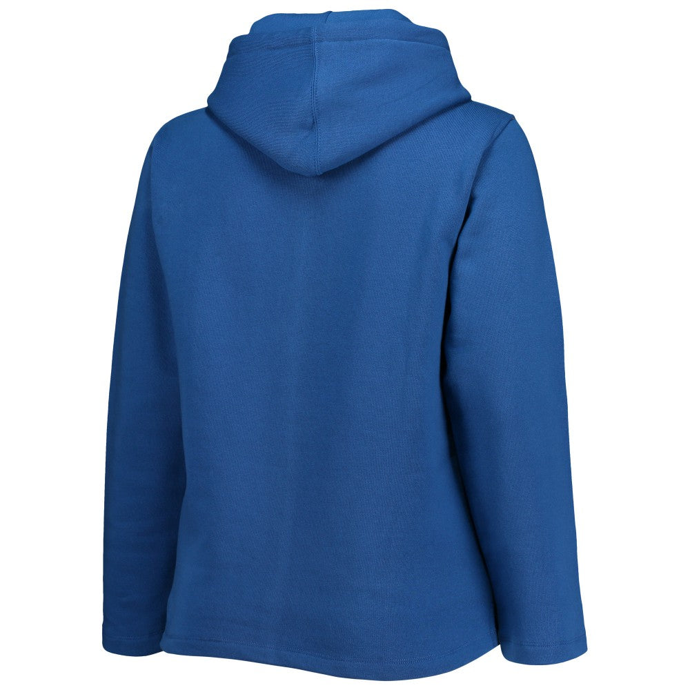 Kansas City Royals Soft as a Grape Women's Plus Size Side Split Pullover Hoodie for sale