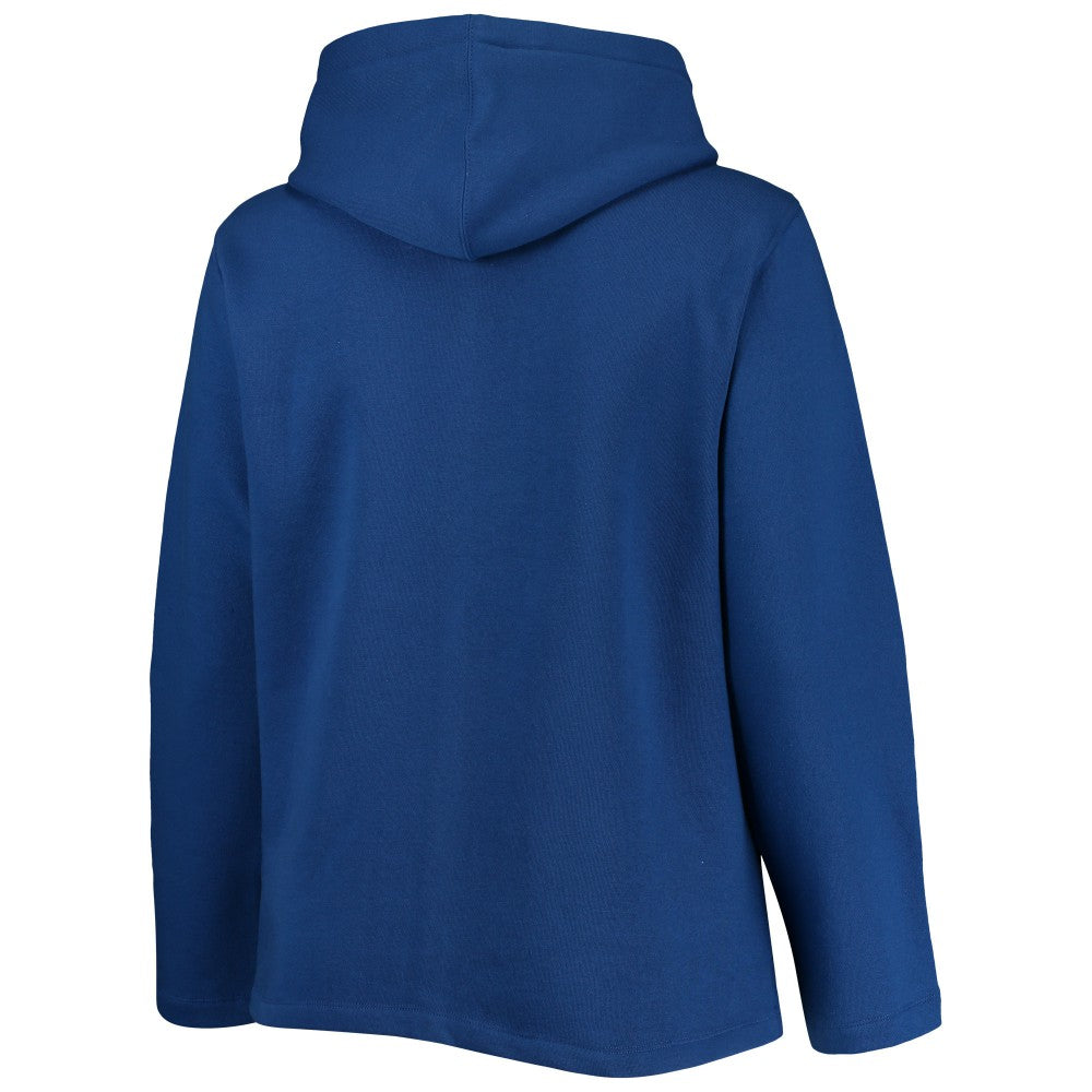 New York Mets Soft as a Grape Women's Plus Size Side Split Pullover Hoodie Clearance