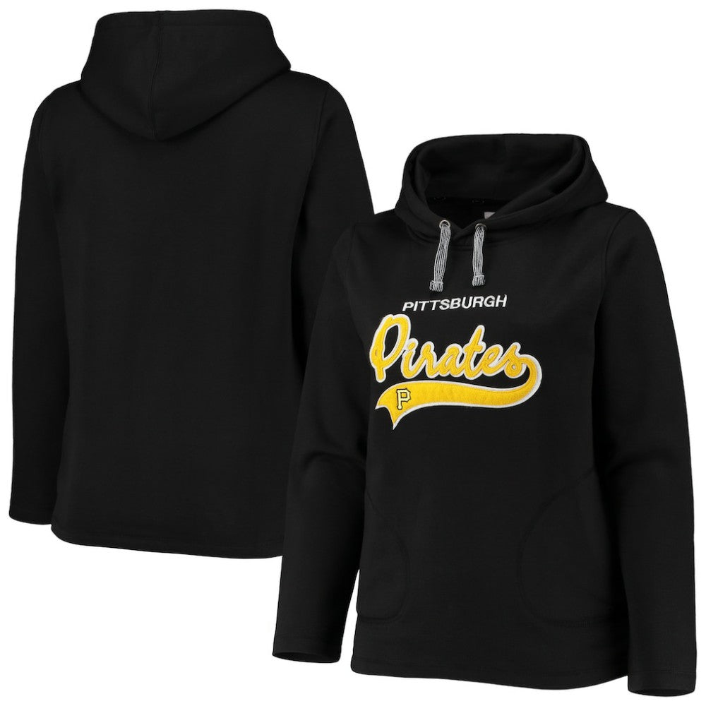 Pittsburgh Pirates Soft as a Grape Women's Plus Size Side Split Pullover Hoodie On Sale