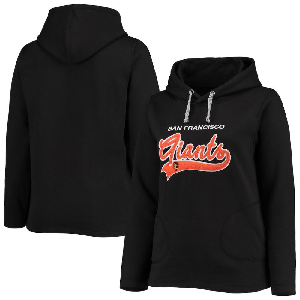 San Francisco Giants Soft as a Grape Women's Plus Size Side Split Pullover Hoodie Lifestyle