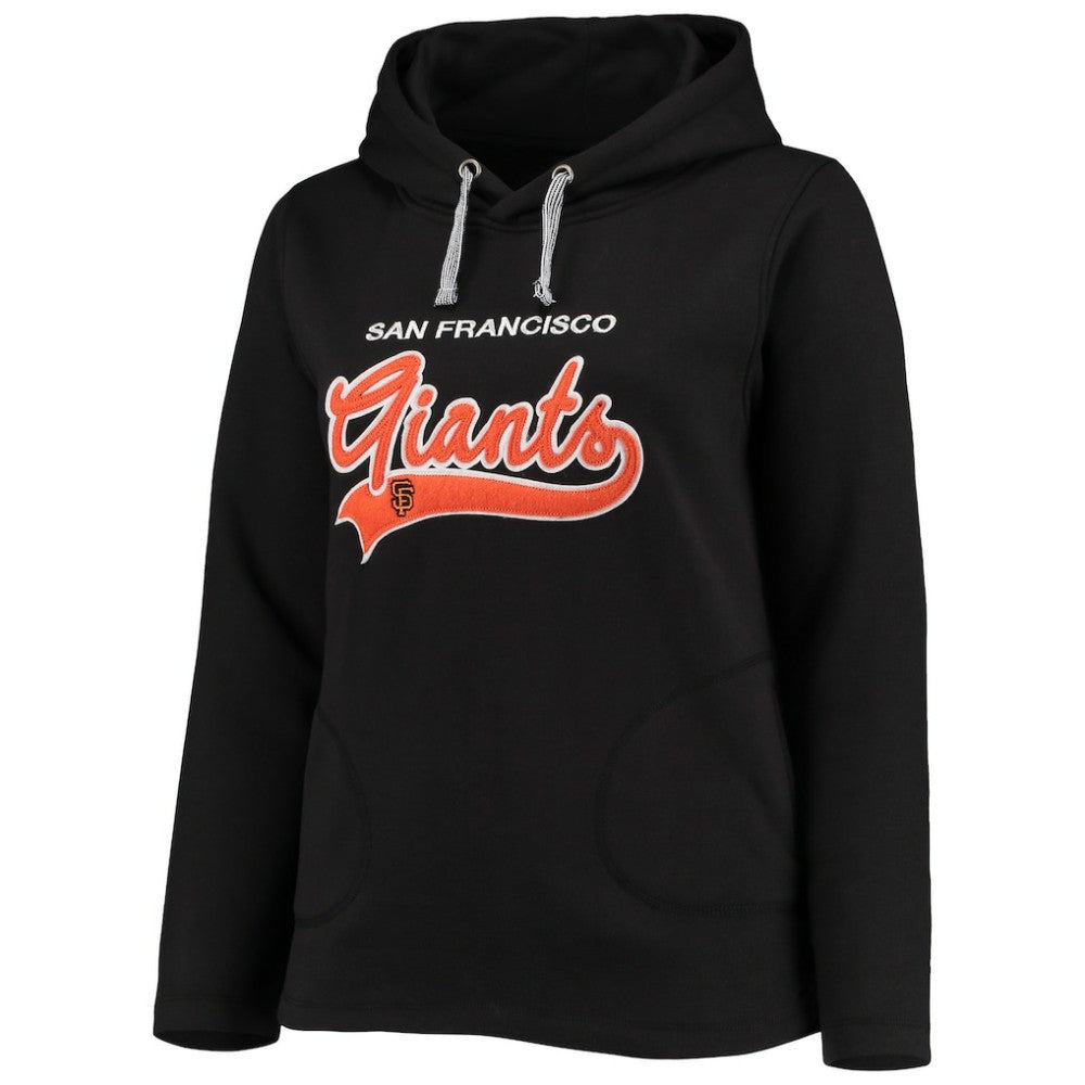 San Francisco Giants Soft as a Grape Women's Plus Size Side Split Pullover Hoodie Lifestyle