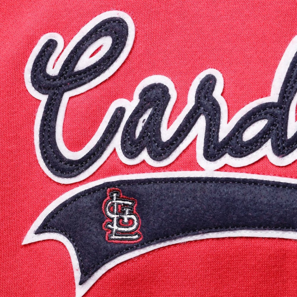 St. Louis Cardinals Soft as a Grape Women's Plus Size Side Split Pullover Hoodie Lifestyle