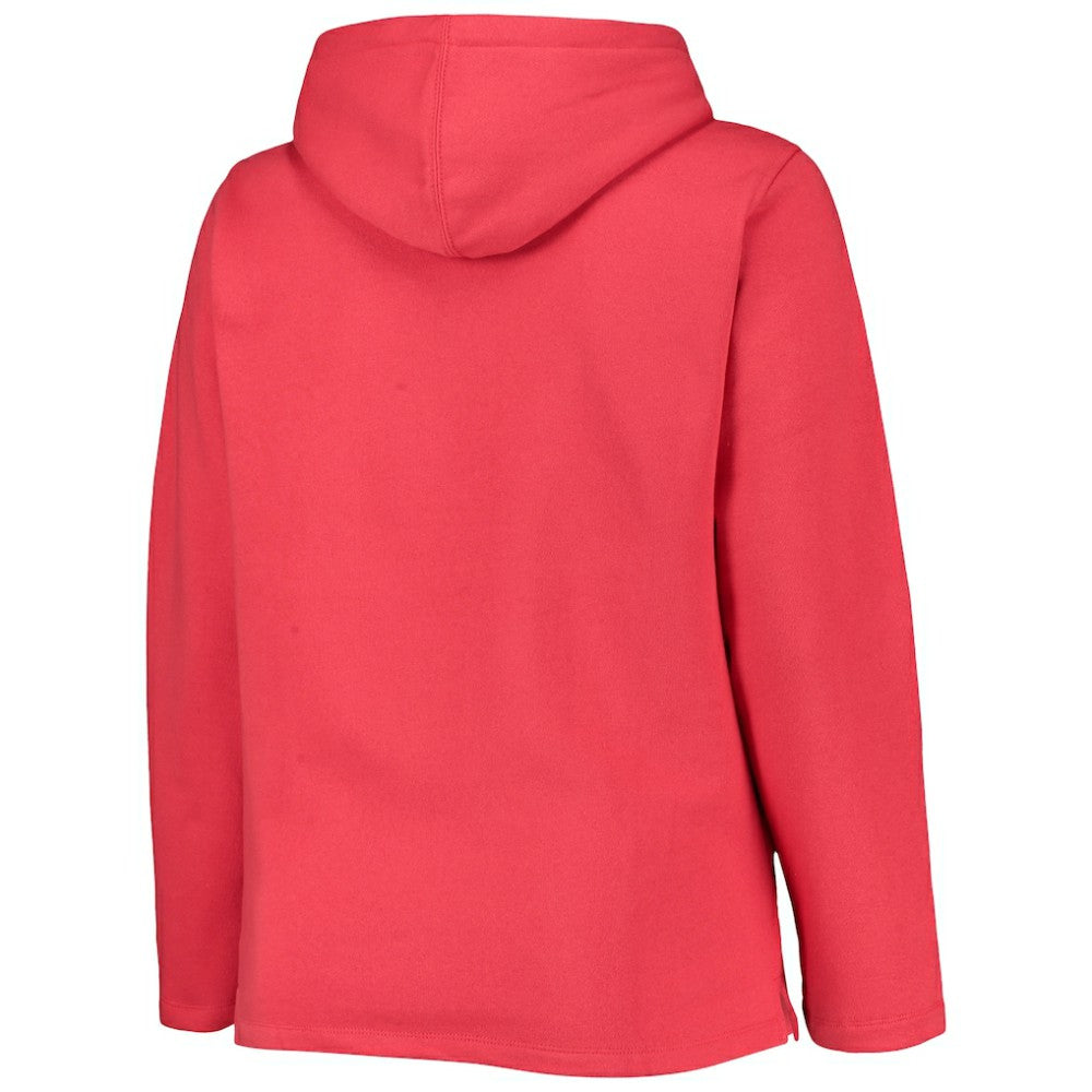 St. Louis Cardinals Soft as a Grape Women's Plus Size Side Split Pullover Hoodie Lifestyle