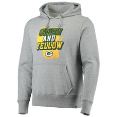 Green Bay Packers '47 Team Headline Pullover Hoodie Heathered Gray - 47 brand