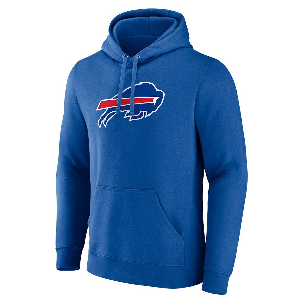 Buffalo Bills Primary Logo Fitted Pullover Hoodie Royal - NFL
