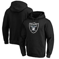 Las Vegas Raiders Primary Logo Fitted Pullover Hoodie Black - NFL