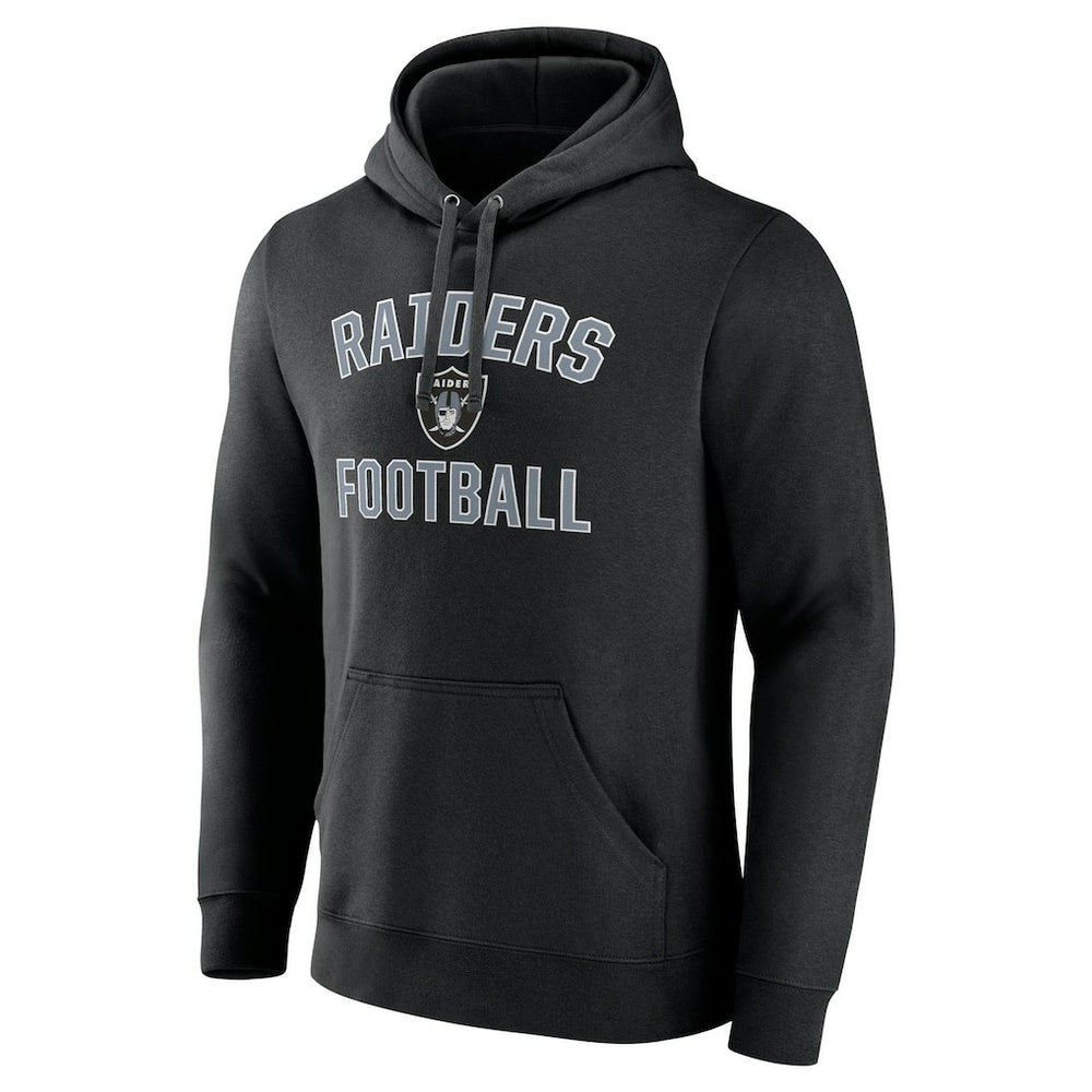 Las Vegas Raiders Victory Arch Team Fitted Pullover Hoodie Black - NFL