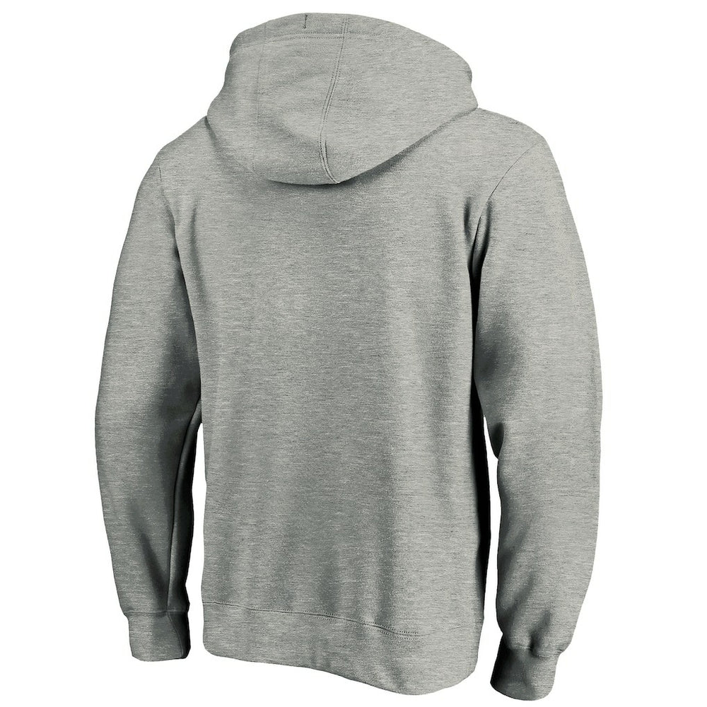Las Vegas Raiders Primary Logo Fitted Pullover Hoodie Heather Gray - NFL