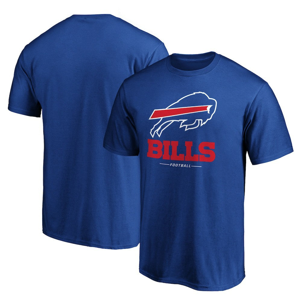 Buffalo Bills Team Lockup T-Shirt Royal - NFL