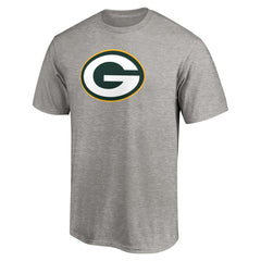Green Bay Packers Primary Logo T-Shirt Heather Gray - Fanatics