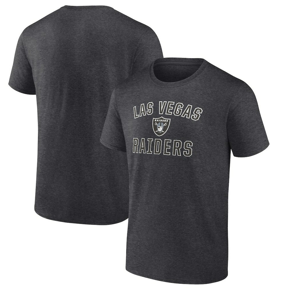 Las Vegas Raiders Victory Arch T-Shirt Heather Charcoal - Fanatics