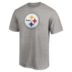 Pittsburgh Steelers Primary Logo T-Shirt Heather Gray - Fanatics