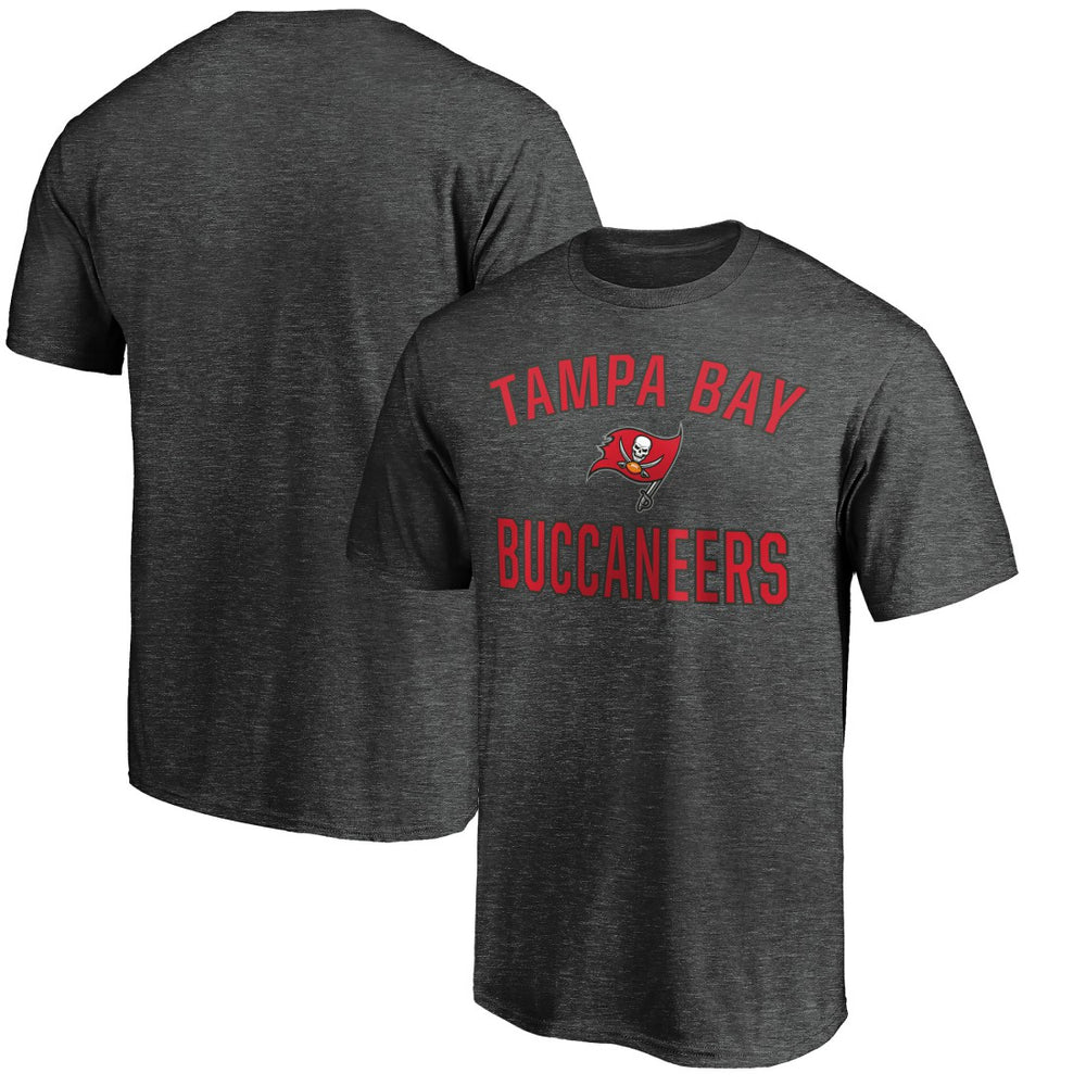 Tampa Bay Buccaneers Victory Arch T-Shirt Heather Charcoal - Fanatics