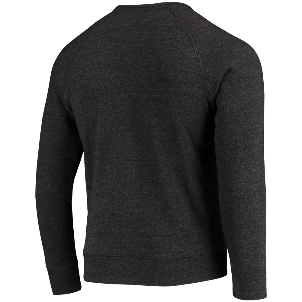NBA - Phoenix Suns Sportiqe Harmon Raglan Tri-Blend Pullover Sweatshirt - Heathered Black
