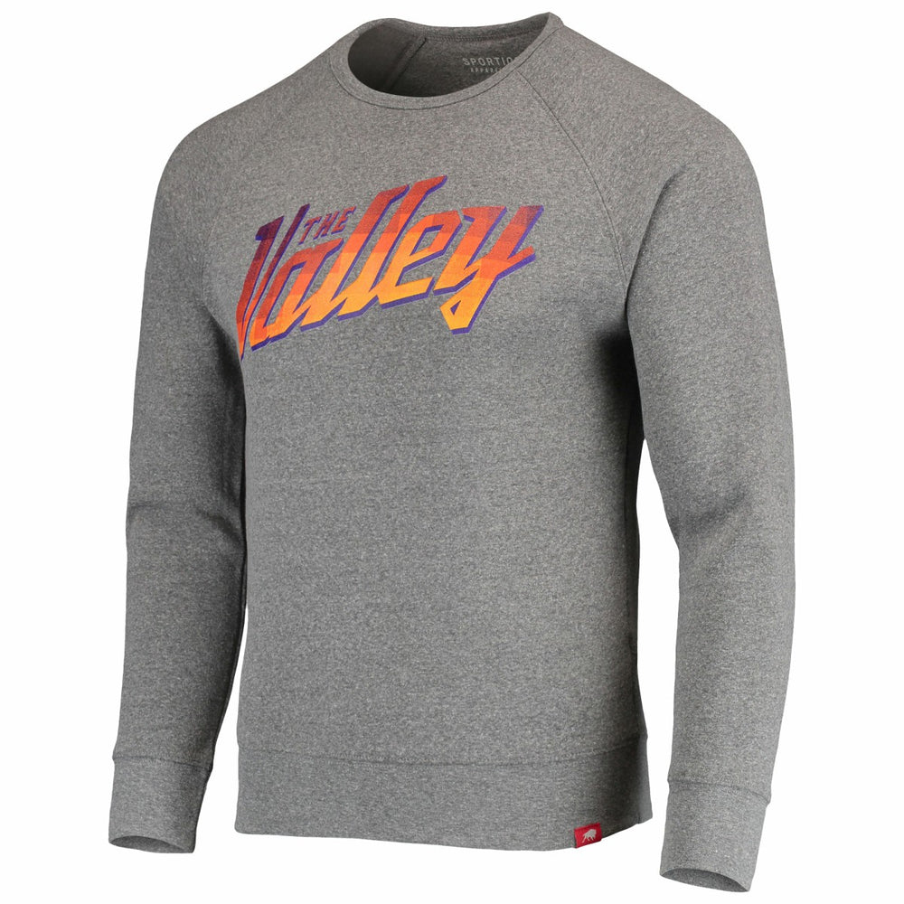NBA - Phoenix Suns Sportiqe Harmon Raglan Tri-Blend Pullover Sweatshirt - Gray