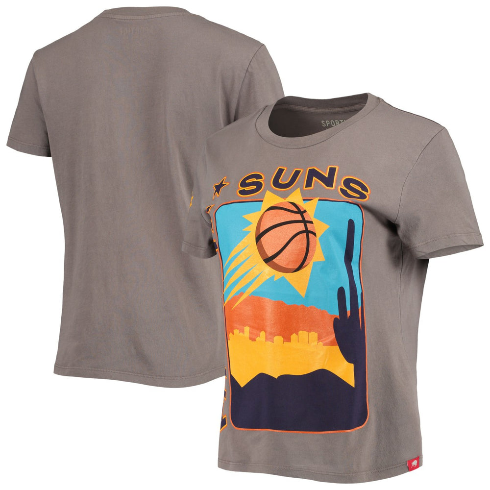 NBA - Phoenix Suns Sportiqe Women's Street Capsule Arcadia T-Shirt - Charcoal
