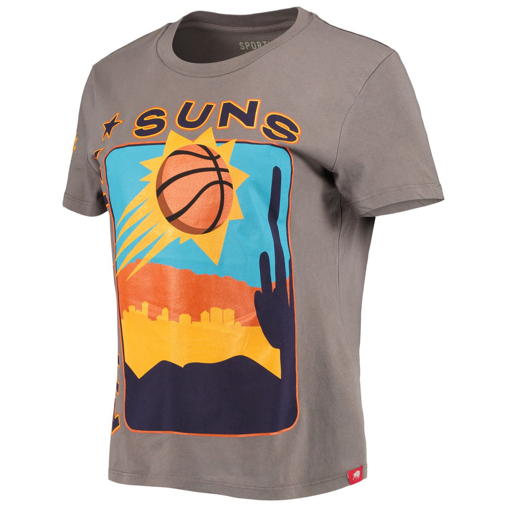 NBA - Phoenix Suns Sportiqe Women's Street Capsule Arcadia T-Shirt - Charcoal