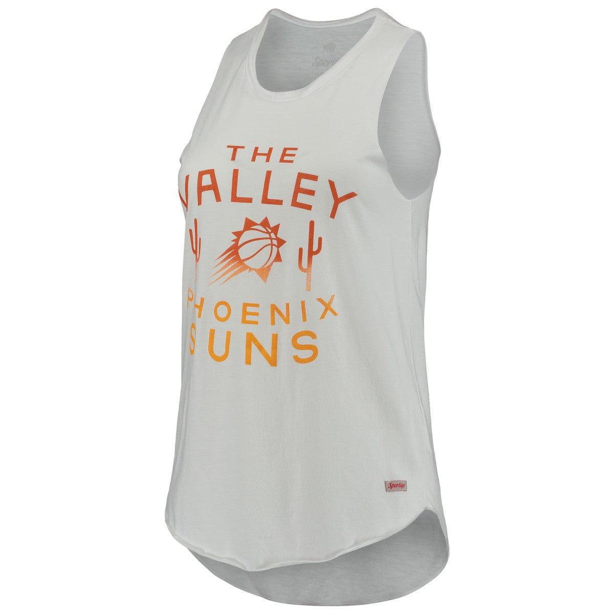 NBA - Phoenix Suns Sportiqe Women's Janie Tri-Blend Tank Top - White