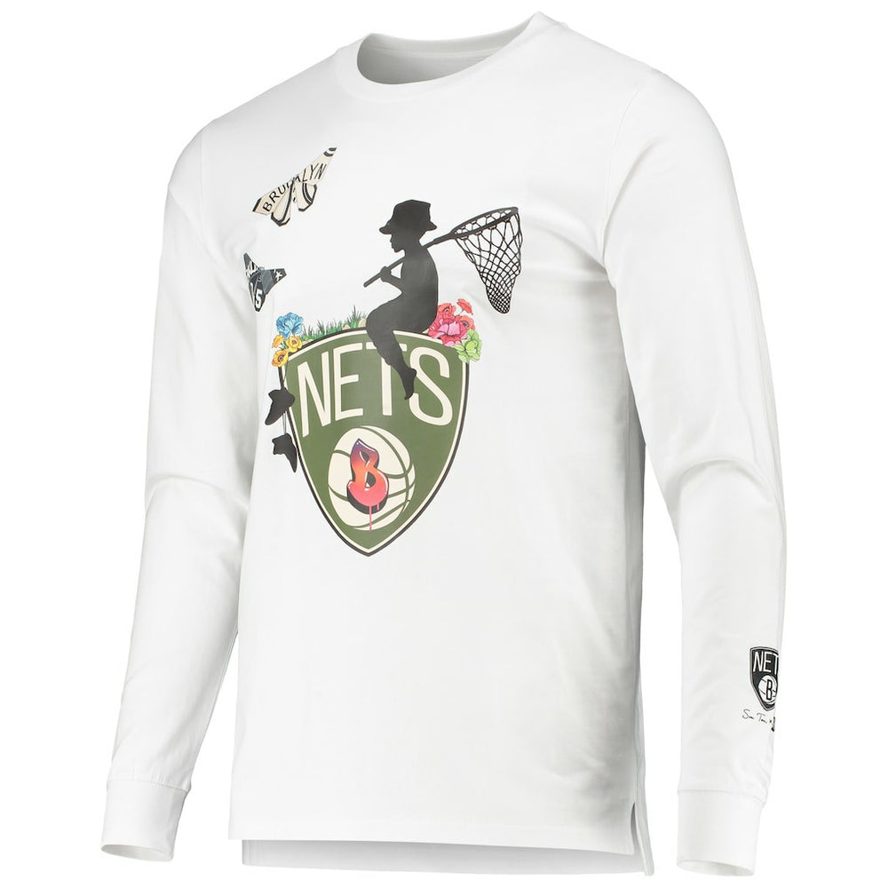NBA - Brooklyn Nets Sue Tsai Long Sleeve T-Shirt - White