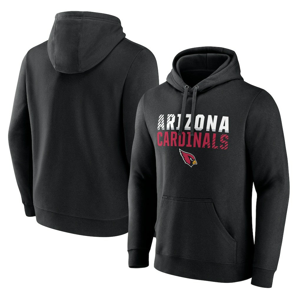 Arizona Cardinals Fade Out Fitted Pullover Hoodie Black - NFL