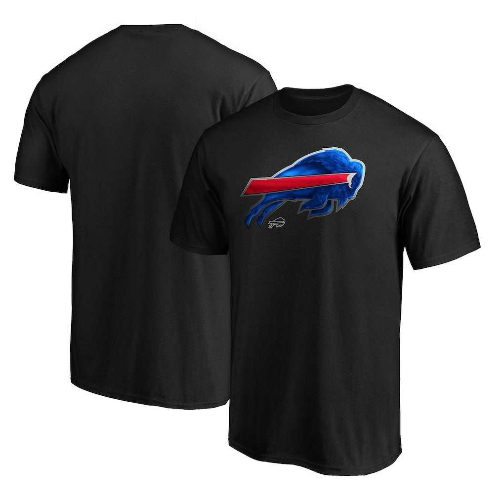 Buffalo Bills Midnight Mascot Team Logo T-Shirt Black - NFL