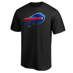 Buffalo Bills Midnight Mascot Team Logo T-Shirt Black - NFL