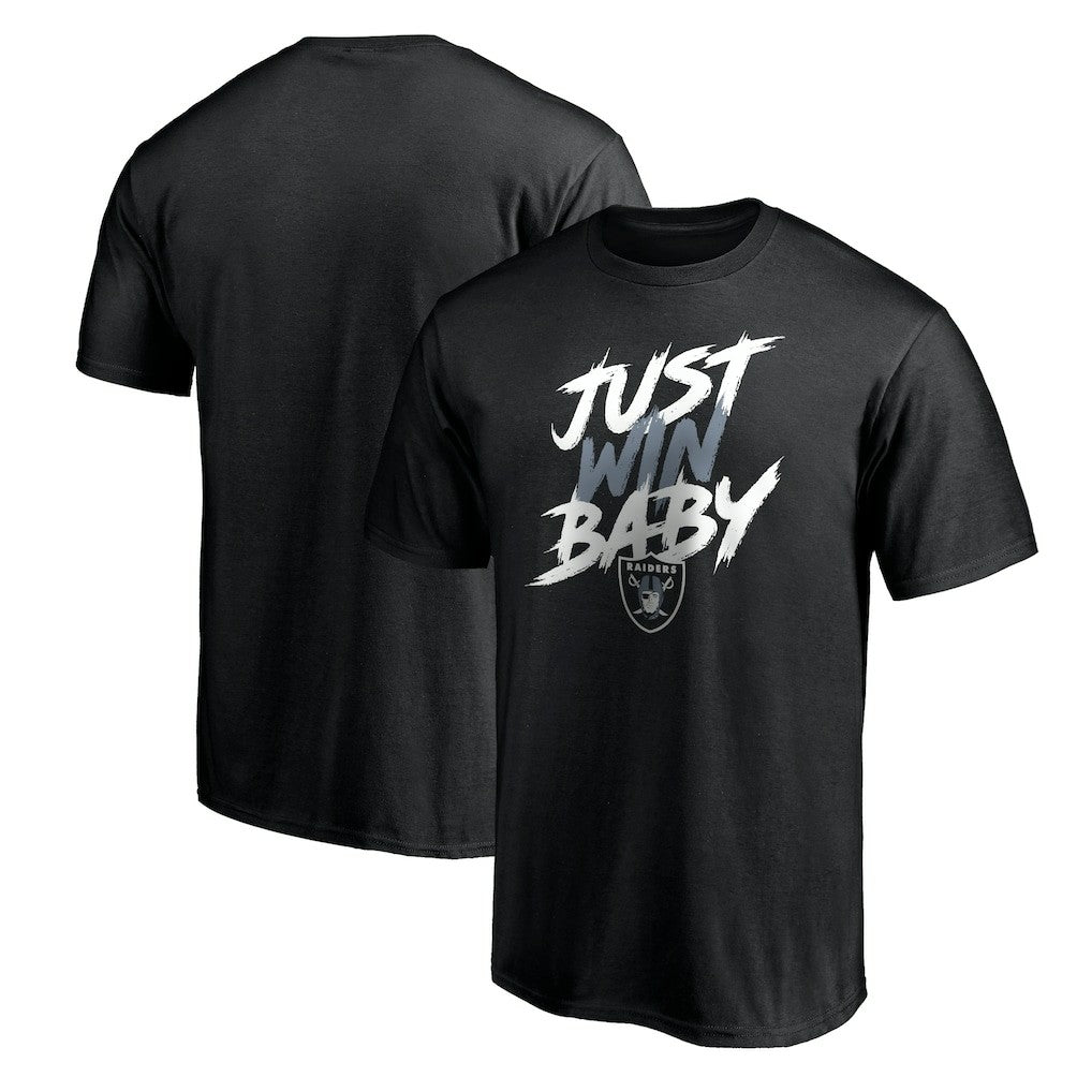 Las Vegas Raiders Just Win T-Shirt Black - NFL