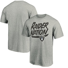 Las Vegas Raiders Hometown Collection Raider Nation T-Shirt Heathered Gray - NFL