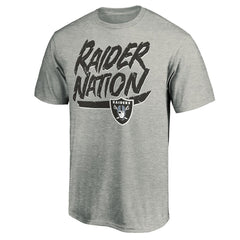 Las Vegas Raiders Hometown Collection Raider Nation T-Shirt Heathered Gray - NFL