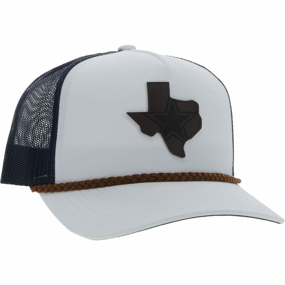 Dallas Cowboys HOOey State Patch Trucker Snapback Hat White/Navy - NFL